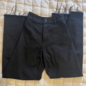 ZARA MARINE STRAIGHT JEANS in black size 2